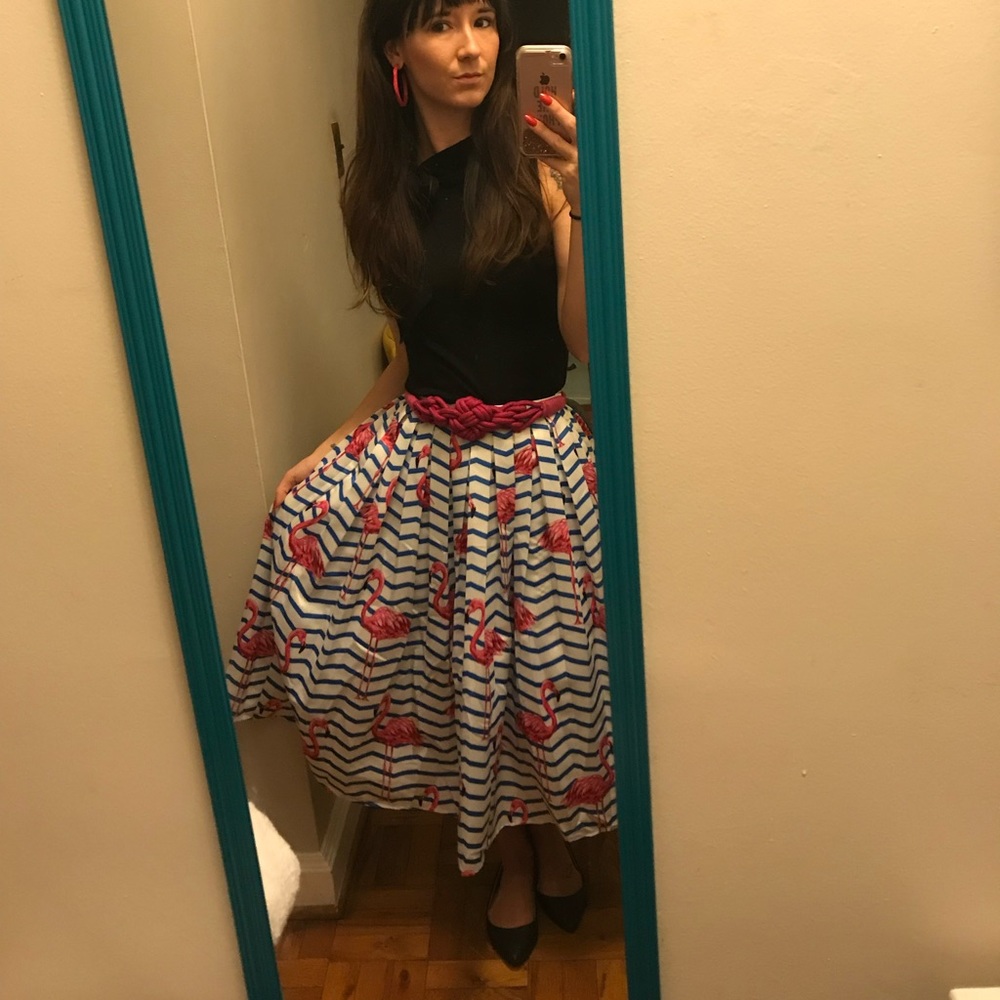 Flamingo skirt